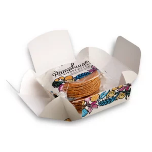 Food Verpakking Luxe Premium Afwerking Binnenzijde Bedrukt