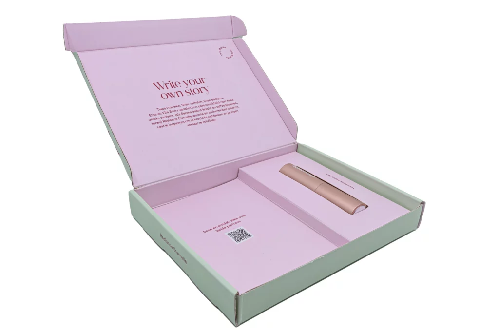 Luxe Offset Bedrukt Gelamineerde Verpakking Golfkarton Premium Look