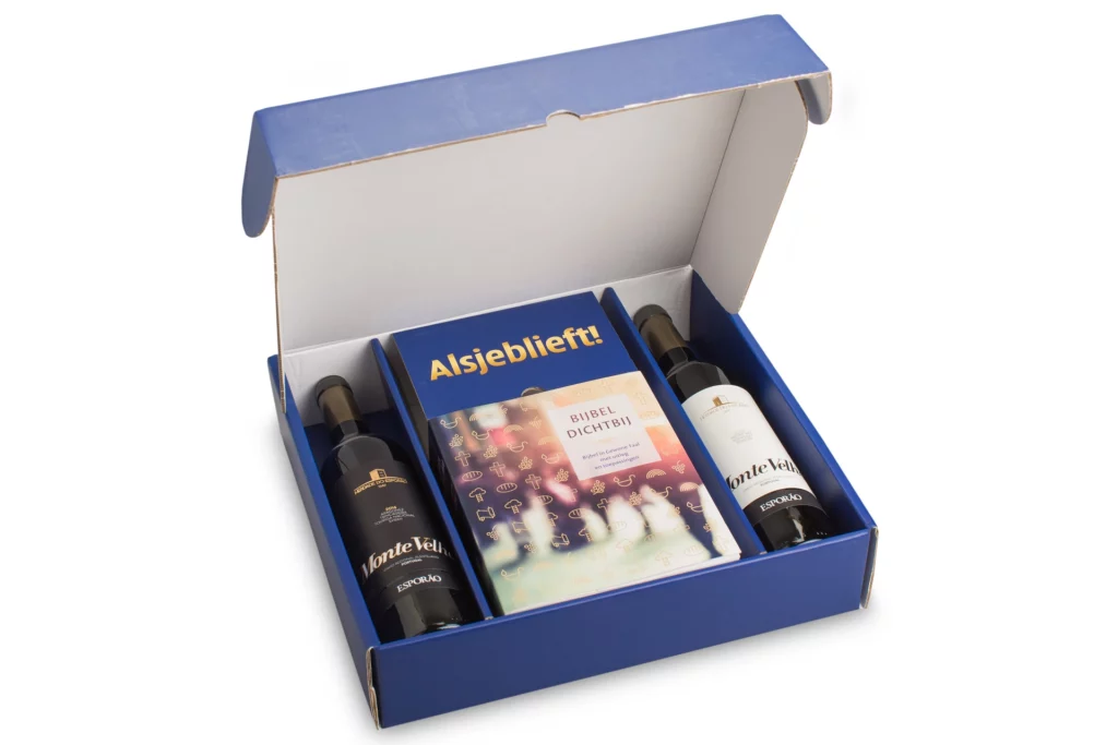 Luxe Wijn Verpakking Premium Golfkarton Met Mat Laminaat