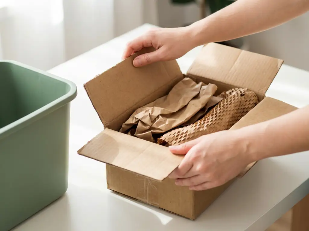 Hoe kies je opvulmateriaal dat makkelijk recyclebaar is door de ontvanger?