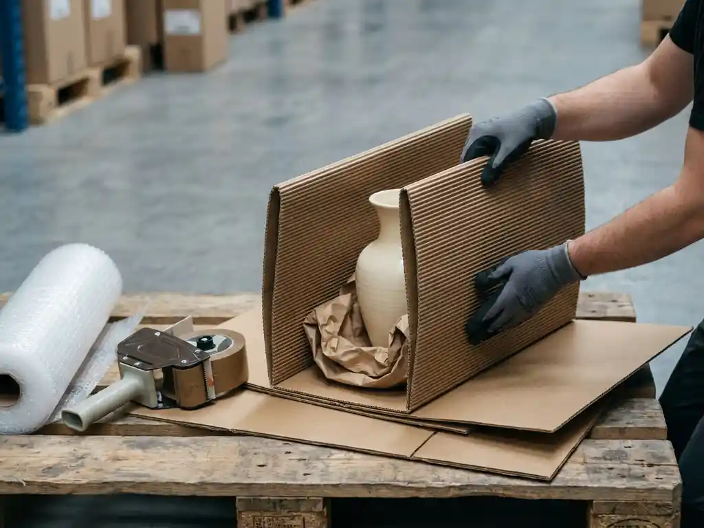 Hoe bescherm je breekbare producten met verpakkingsmateriaal?