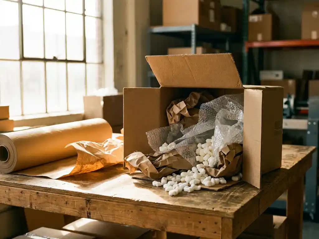 Wat zijn de meest gebruikte soorten opvulmateriaal in de logistiek?